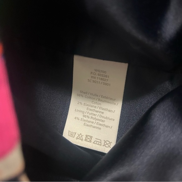 Boden Navy Floral Pencil Skirt Size 8R - Picture 6 of 6